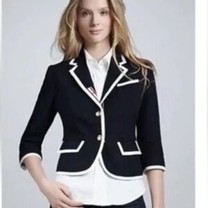Thom Brown For Neiman Marcus & Target Collab Navy Nautical Wool Blazer NEW!
